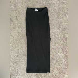 Black pencil midi skirt from princess Polly